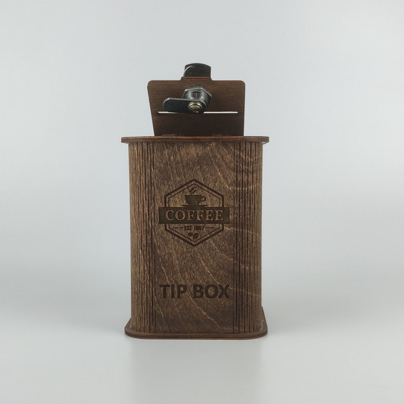Custom Tip Box Personalized Wooden Tipping Box, Restaurant Tip Box, Custom Money Box ...