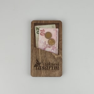 Scheckhalter aus Holz, Restaurant Scheck Präsenter, Rechnungshalter, Benutzerdefinierter Scheckhalter, Scheckabdeckung, Quittungsdarsteller Scheckabdeckung 10687