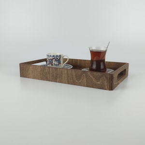 Personalized Wood Serving Tray with Logo, Restaurant Serving Tray, Customized Wedding Gift 10544