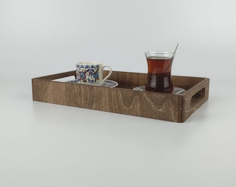 Bandeja de madera personalizada para servir con logotipo, bandeja para servir en restaurantes, regalo de boda personalizado 10544