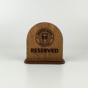 Reserved Table Sign,  Wooden Rusctic Board, Reserved Restaurant Sign,  Wood Reserved Sign, Reserved Wedding Sign, Restaurant Decor 10409