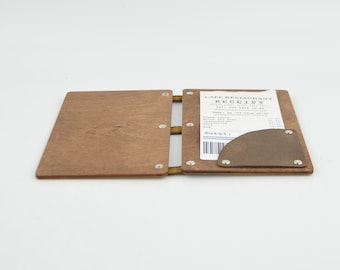 Wooden Bill Holder, Restaurant Check Holder, Check Presenter Tray, Receipt Presenter, Bar Cafe Bill Presenter, 10870