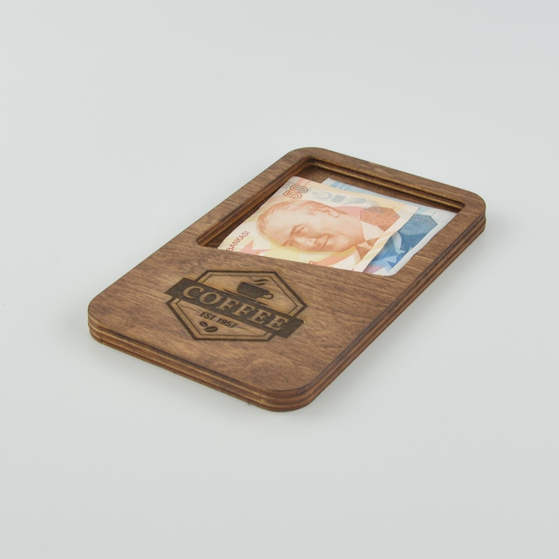 Wooden Check Presenter Restaurant Check Holder Bill Holder Etsy