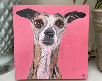 Douglas — Original Acrylic Painting on Wood Panel | 8x8"