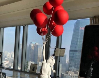 Banksy Flying Balloons Girl Resin Sculpture