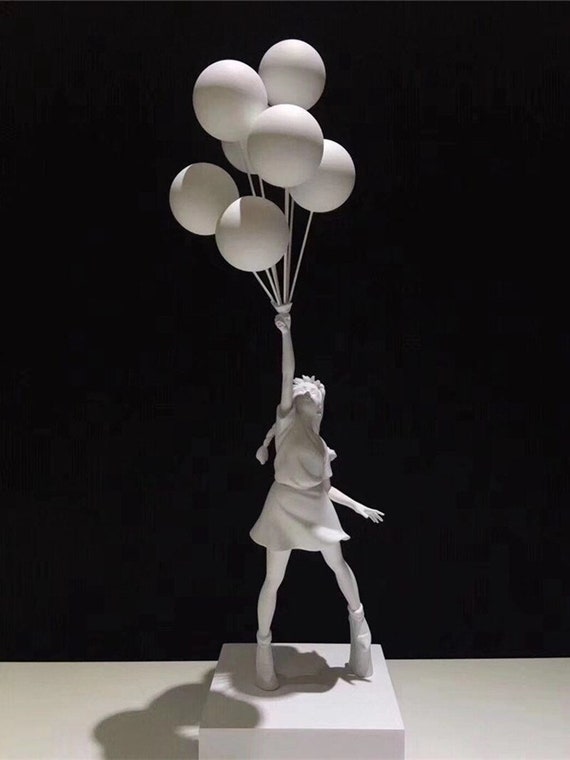 Banksy Flying Balloons Girl Resin Sculpture - Etsy Canada