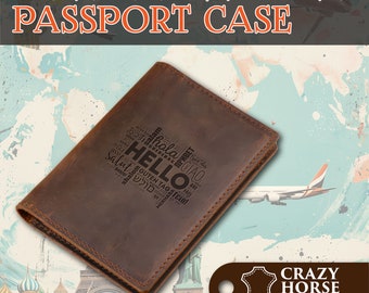 Premium Leather Passport Cover personalized, Leather Passport holder, passport wallet, travel gift, wanderlust gift, traveler's gift
