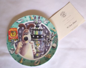 Wallace and Gromit Rare 'A Close Shave' Collectible Plate by Compton and Woodhouse