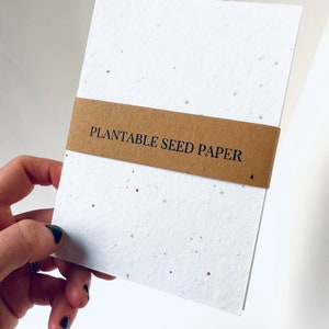 Mini quaderni di carta con semi - Quaderni fatti a mano - Prodotti ecologici, cancelleria fatta a mano - Carta riciclata, regali per figlie, piantabili