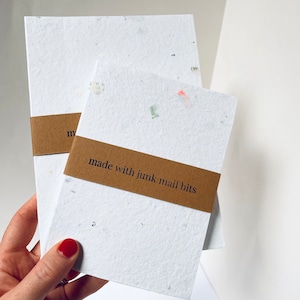 mini Junk Mail Notebooks - Handmade Notebooks - Eco Friendly Products - Handmade Stationery - Recycled Paper Products - Gifts for Daughters