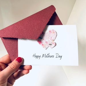 mini Magazine Heart Handmade Cards, Eco Friendly Card, Mothers Day, Gifts for Mom, Anniversary Cards, Valentines, Handmade Paper