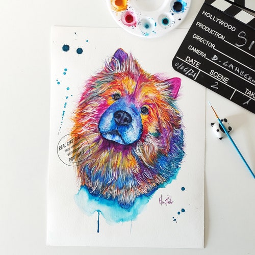 Custom Pet Portrait, Pet Portrait, Custom Painting, Watercolor Painting, shops Gift Art, Dog Portrait, Pet Memorial, Paint My Dog, Pet Lover Gift