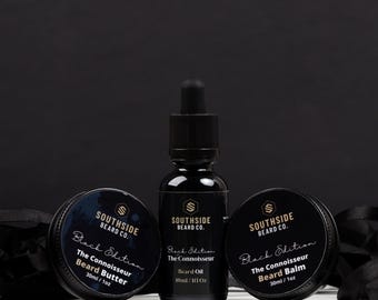 Black Edition Bartpflege Kit | Natürliche Öle, opulente Düfte, hergestellt in Großbritannien