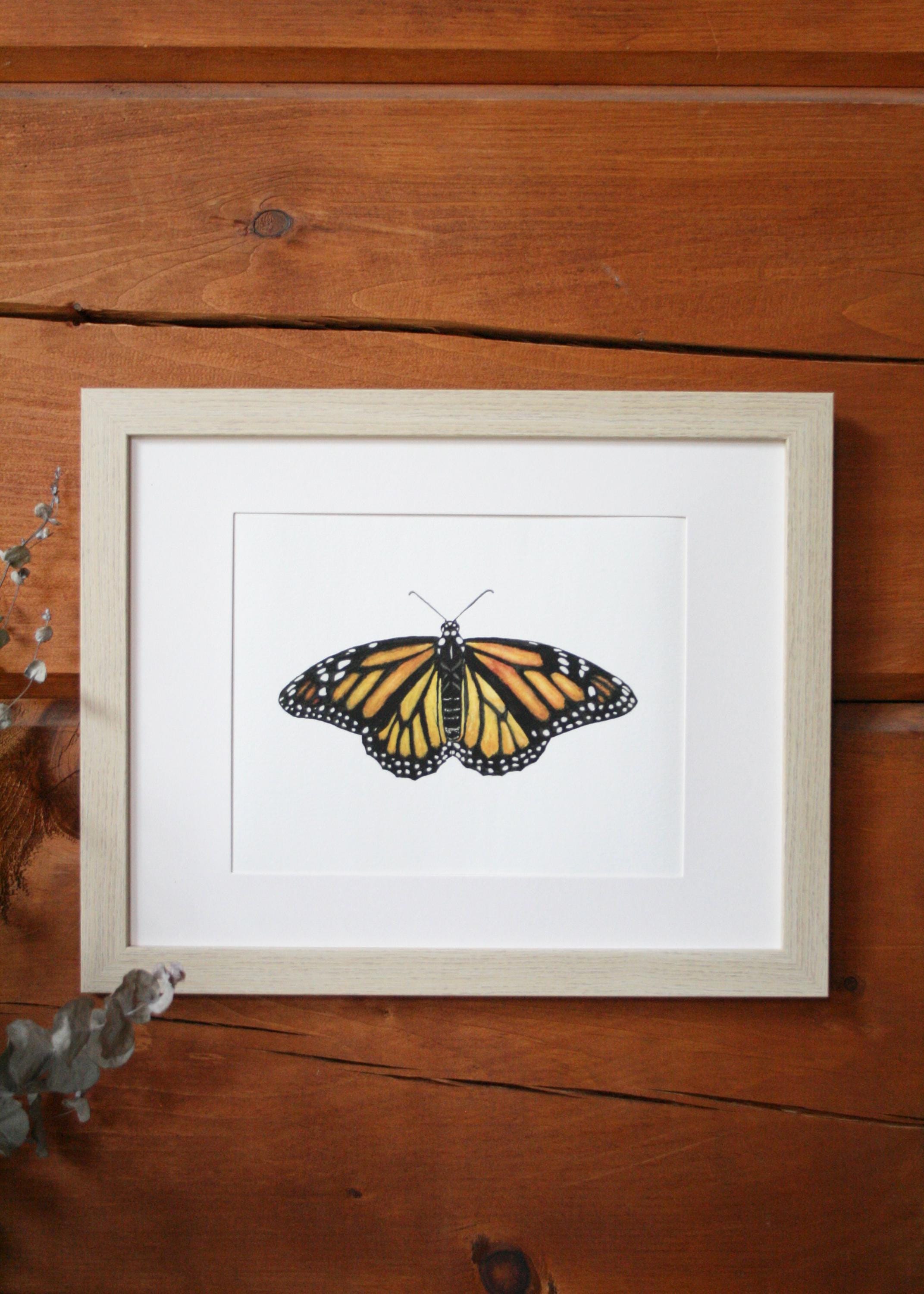 Monarch Butterfly Art Print | Giclee Art Print | Pollinator Art - Etsy