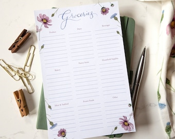 Grocery Notepad | Grocery List | Notepad | Shopping List | Market List | Stationery