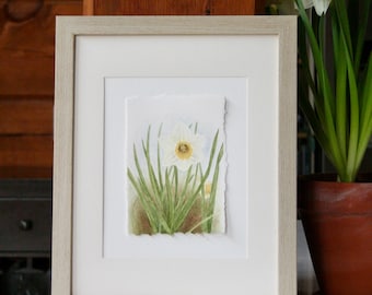 Original Watercolour Daffodil Painting | Spring Art | Original Art