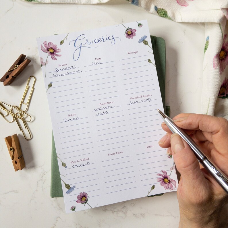 Grocery Notepad | Grocery List | Notepad | Shopping List | Market List ...