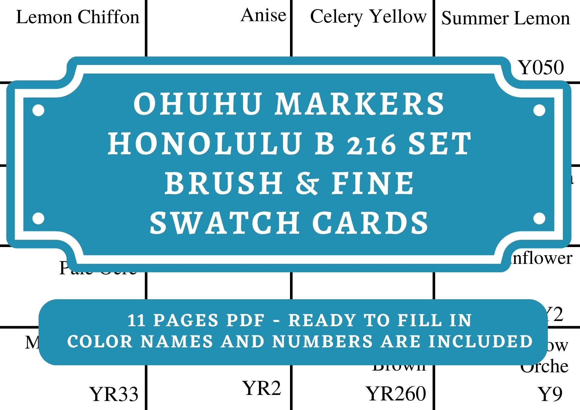 Ohuhu Honolulu 216 Colors Dual Tips Alcohol Art Markers