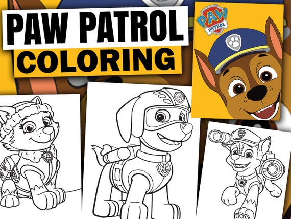 Patrol Printable Coloring Coloring Book Coloring Pages