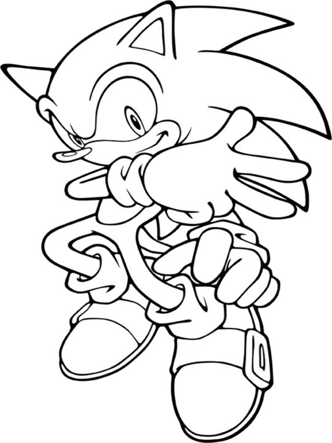Sonic Coloring Book Sheets Pages Instant Download Etsy