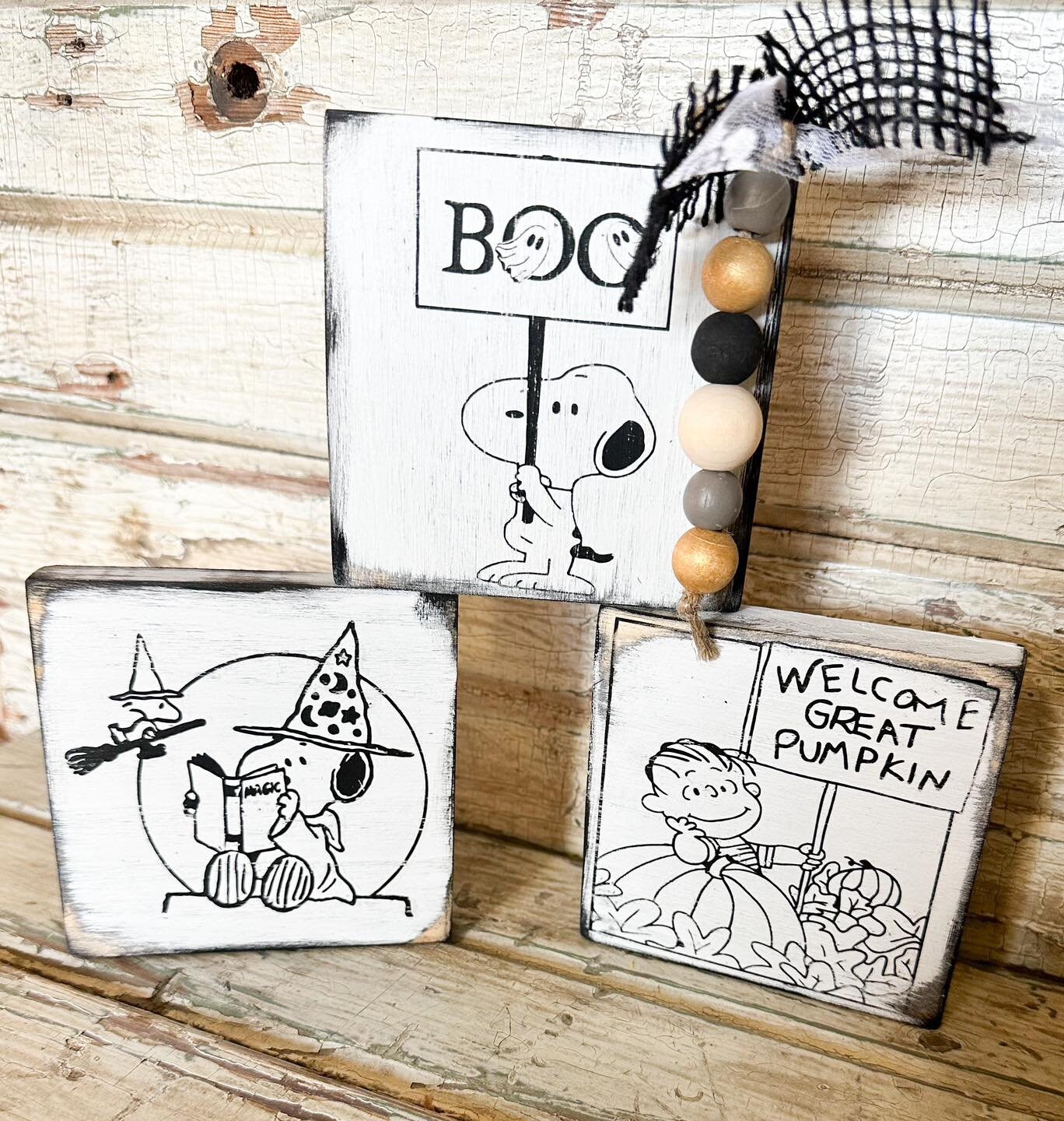 Snoopy Tiered Tray Decor Charlie Brown Halloween Decor - Etsy