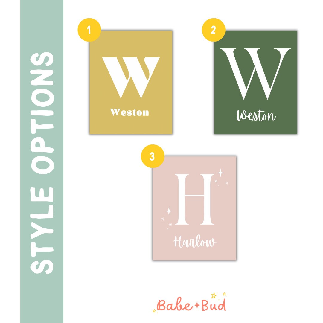 Modern Name Digital Art Print Kids Room Nursery Decor Etsy