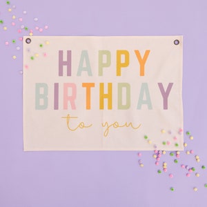 Gran pancarta de feliz cumpleaños