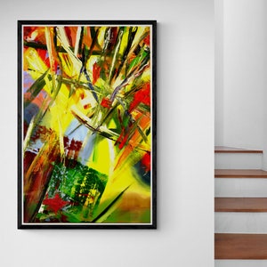 Large abstract oil painting, modern abstract painting, oil on canvas, unique, hand-painted, artwork, original, textured art