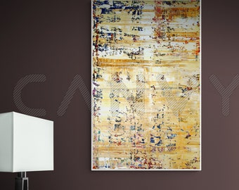 Large abstract oil painting, modern abstract painting, oil on canvas, unique, hand-painted, artwork, original, structured art