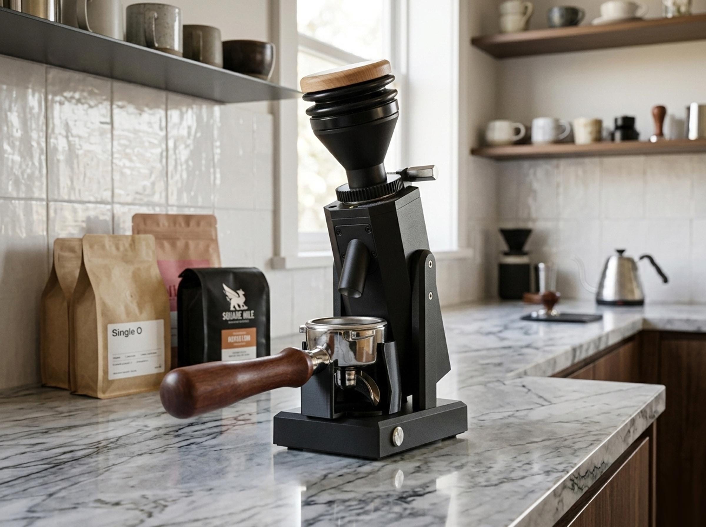 Turin SK40 Grinder Portafilter Dosing Stand | Dosing Upgrade Kit