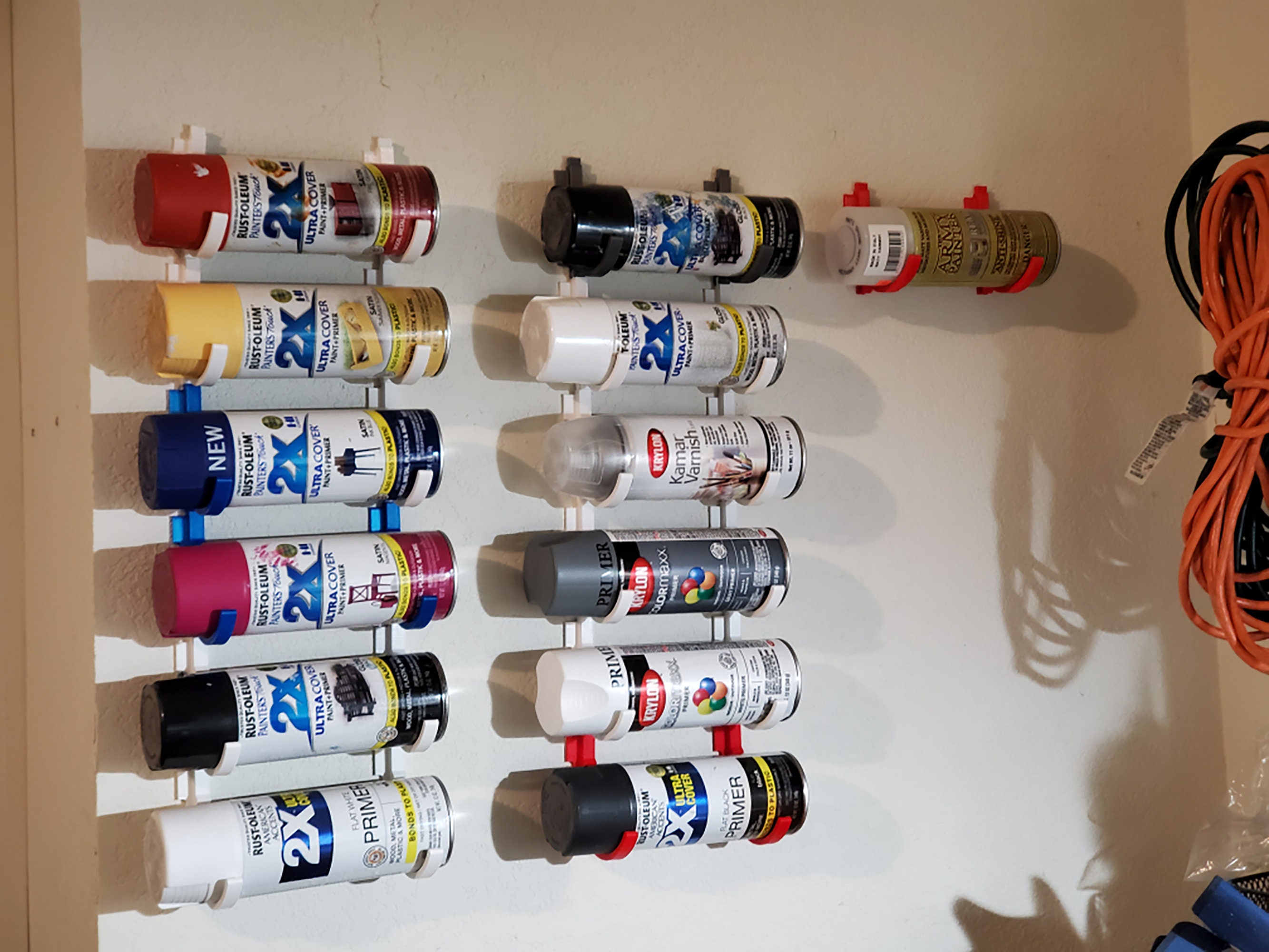 Spray Can Wall Organizer Spray Can Holder Spray Paint Etsy