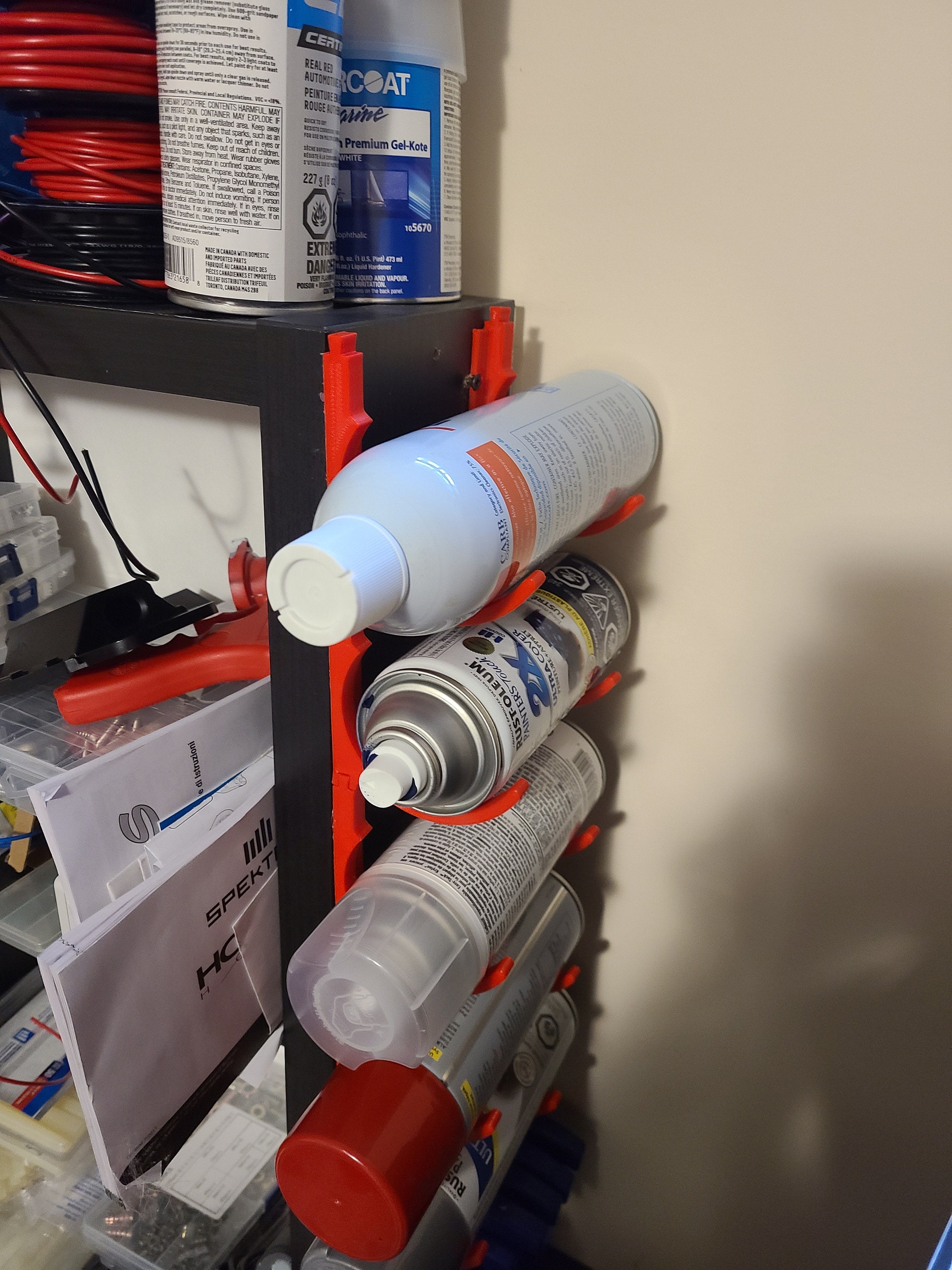 Spray Can Wall Organizer Spray Can Holder Spray Paint Etsy