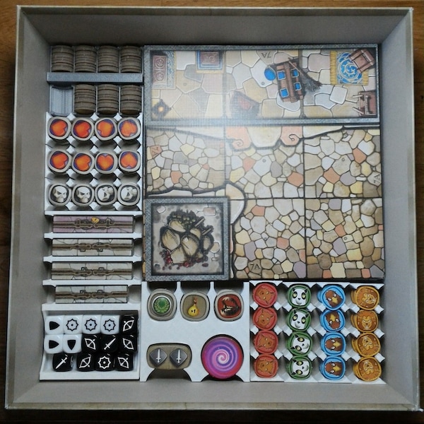 Arcadia Quest Core Box Insert - 3D Printed Game Board Organizer