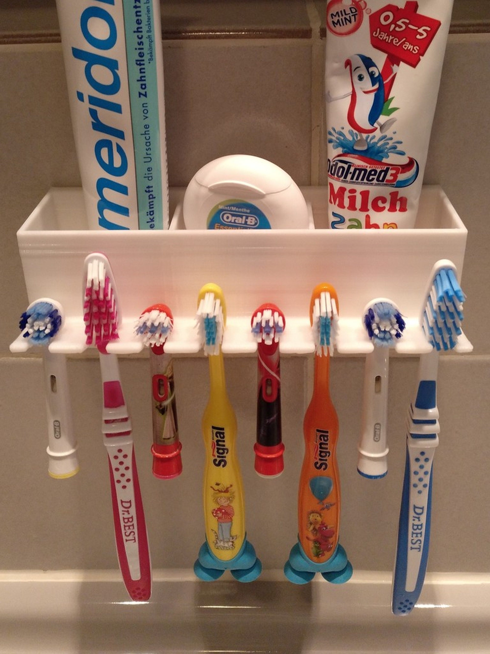 Porta cepillos y crema dental - Rejiplas - Organizadores para baño