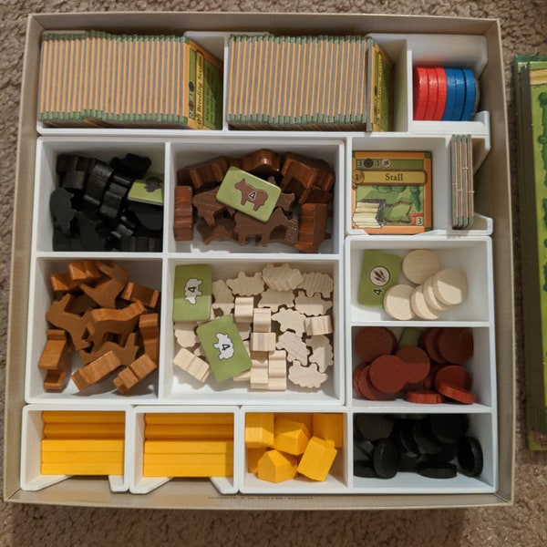 Agricola: All Creatures Big & Small Box Insert - 3D gedruckter Brettspiel-Organizer