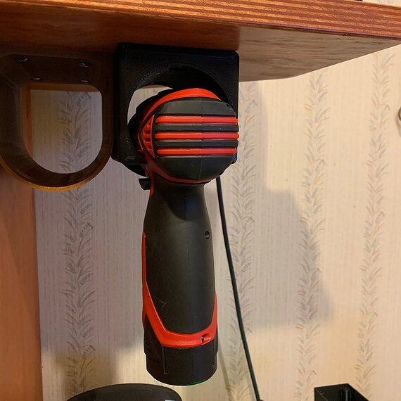 Buy Cordless Drill Holder Impact Drill Under Table Hanger Workshop