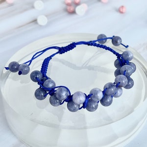 Vivacity double row woven Purple Lavender bracelet