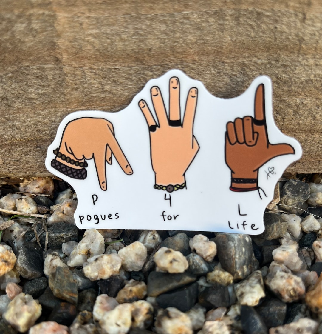 Pogues 4 Life ASL Sticker - Etsy