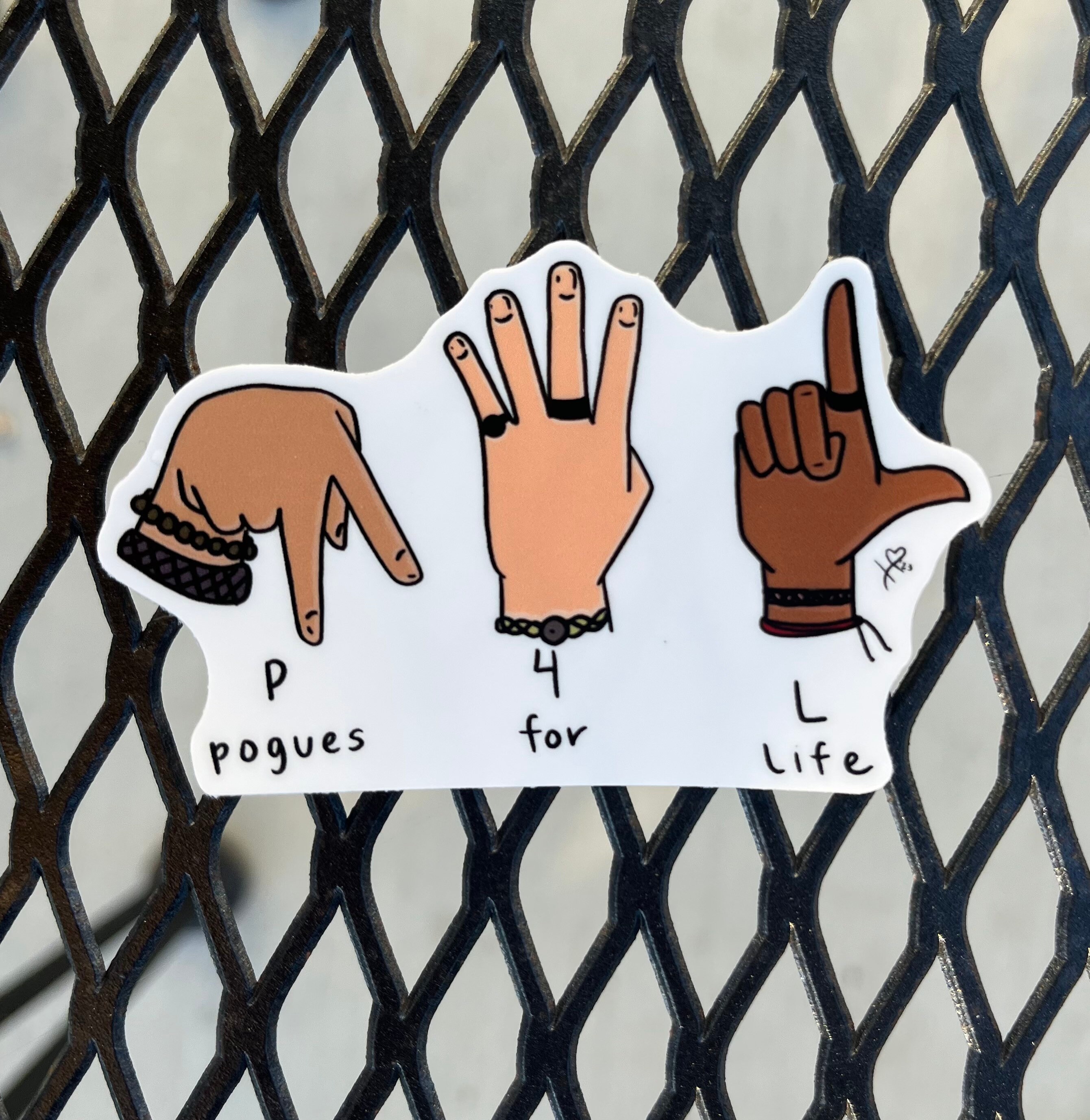 Pogues 4 Life ASL Sticker - Etsy