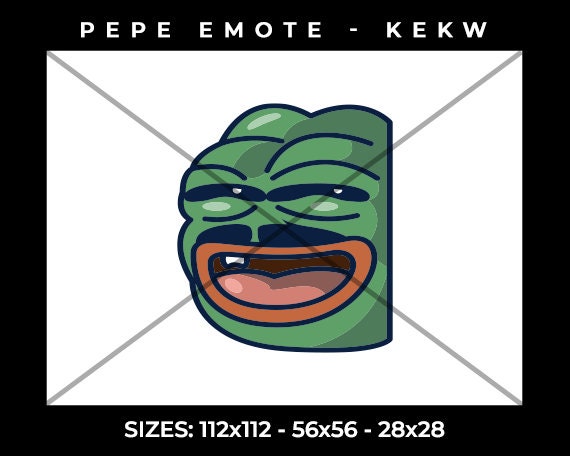 Twitch Pepe Emote Haha Laugh Kekw High Quality Ready to - Etsy