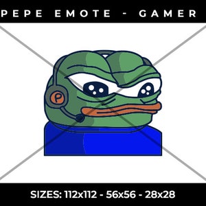 Twitch Pepe Emote Gamer - High Quality - Ready To Use
