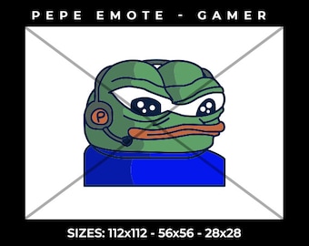 Twitch Pepe Emote Giocatore - Alta qualità - Pronto all'uso