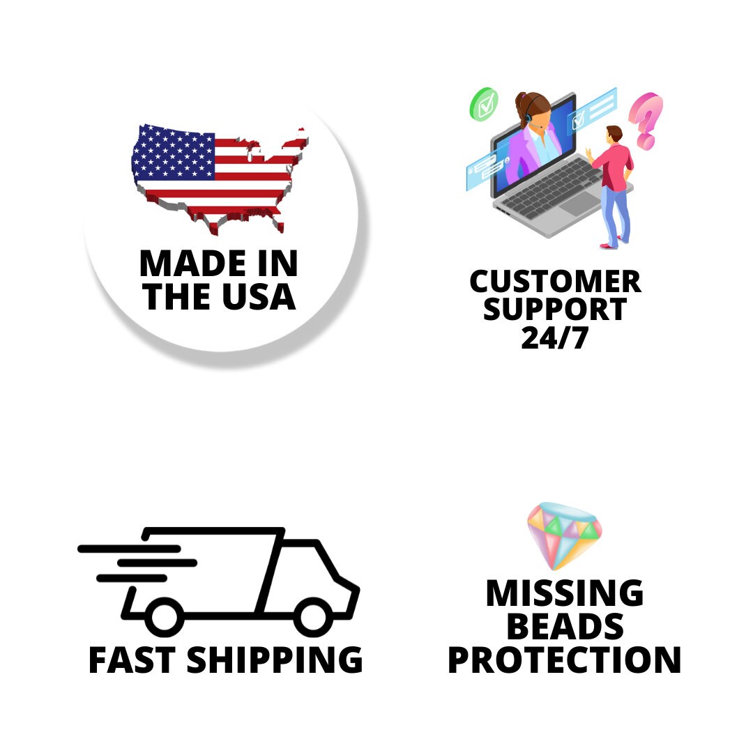 Custom Diamond Painting Kits for Adults 5D DIY Made in USA | Etsy