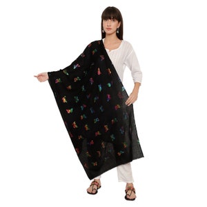 Handmade Cashmere Pashmina Foil Printed Stoles Scarf Shawl Wrap