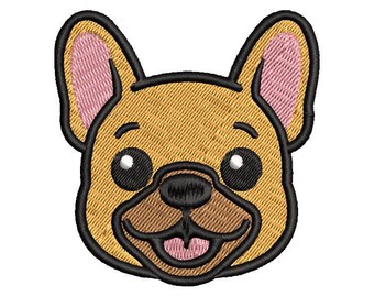Französische Bulldogge Stickdatei - Sofortiger Download, Stickdatei, Süße Französische Bulldogge Stickdatei