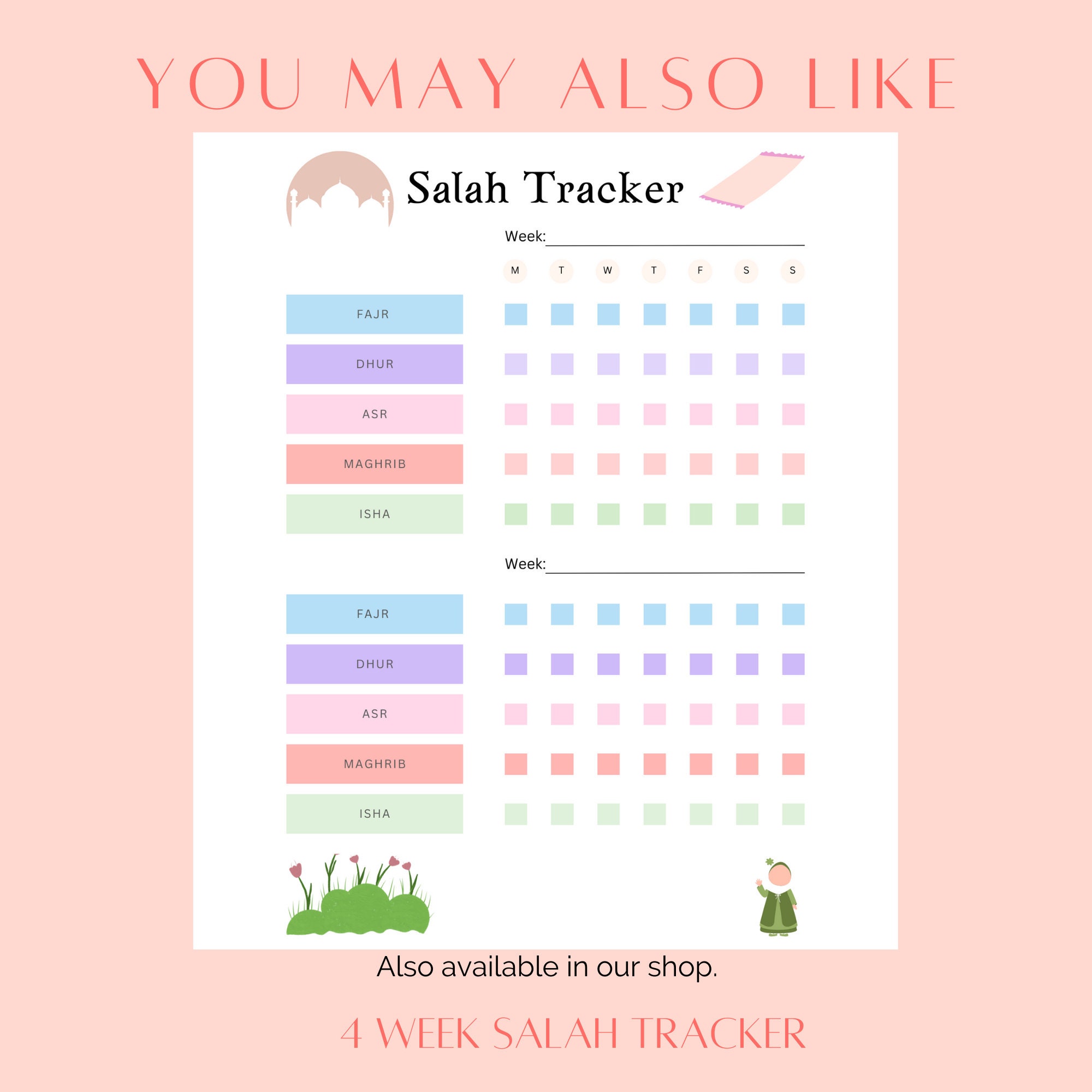 Ramadan Daily Digital Planner Printable Quran Reflection Good Deed ...