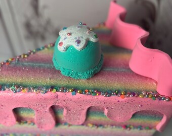 Whimsical Giant Pastel Christmas Cake Slice - Etsy