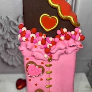 Large fake Valentine’s Day chocolate bars for trees, wreaths and displays