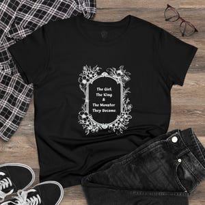 One Dark Window Inspired Women&#39;s Midweight Cotton Tee - Fantasy Readers - Book Gift - Booktok - Bookish - Reading