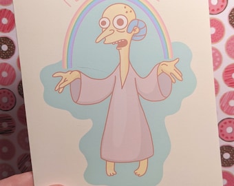 I Bring You Love - Mr Burns Greeting Card - Love Cute Romantic Valentine